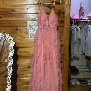 Windsor Pink Layered Maxi Dress